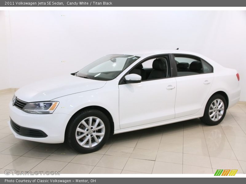 Candy White / Titan Black 2011 Volkswagen Jetta SE Sedan