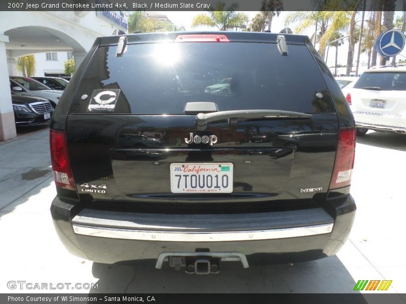 Black / Medium Slate Gray 2007 Jeep Grand Cherokee Limited 4x4