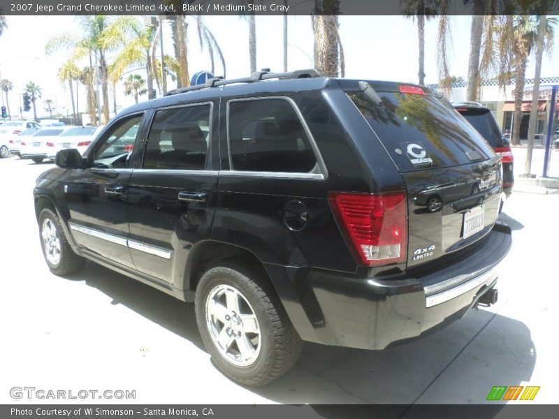 Black / Medium Slate Gray 2007 Jeep Grand Cherokee Limited 4x4
