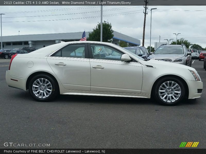 White Diamond Tricoat / Light Titanium/Ebony 2013 Cadillac CTS 4 3.0 AWD Sedan