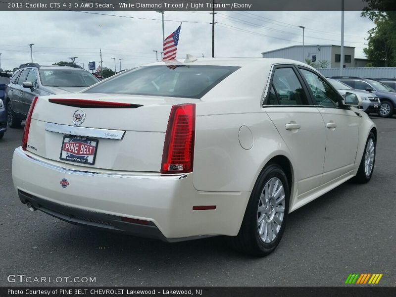 White Diamond Tricoat / Light Titanium/Ebony 2013 Cadillac CTS 4 3.0 AWD Sedan