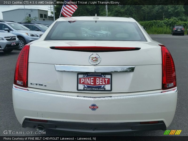 White Diamond Tricoat / Light Titanium/Ebony 2013 Cadillac CTS 4 3.0 AWD Sedan