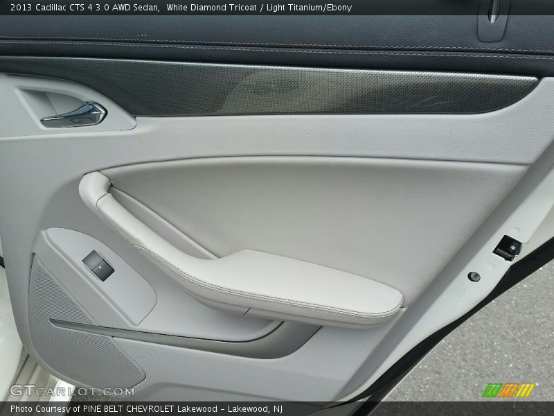 White Diamond Tricoat / Light Titanium/Ebony 2013 Cadillac CTS 4 3.0 AWD Sedan