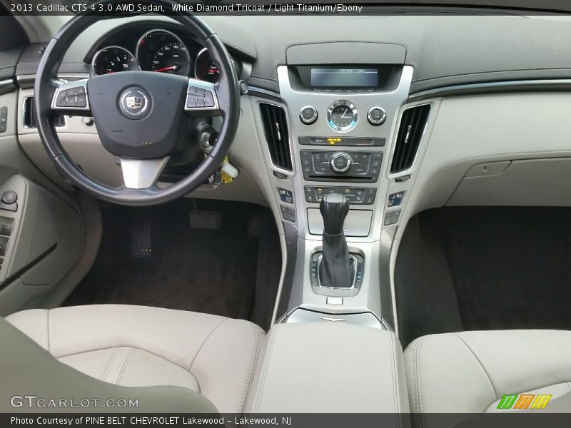 White Diamond Tricoat / Light Titanium/Ebony 2013 Cadillac CTS 4 3.0 AWD Sedan