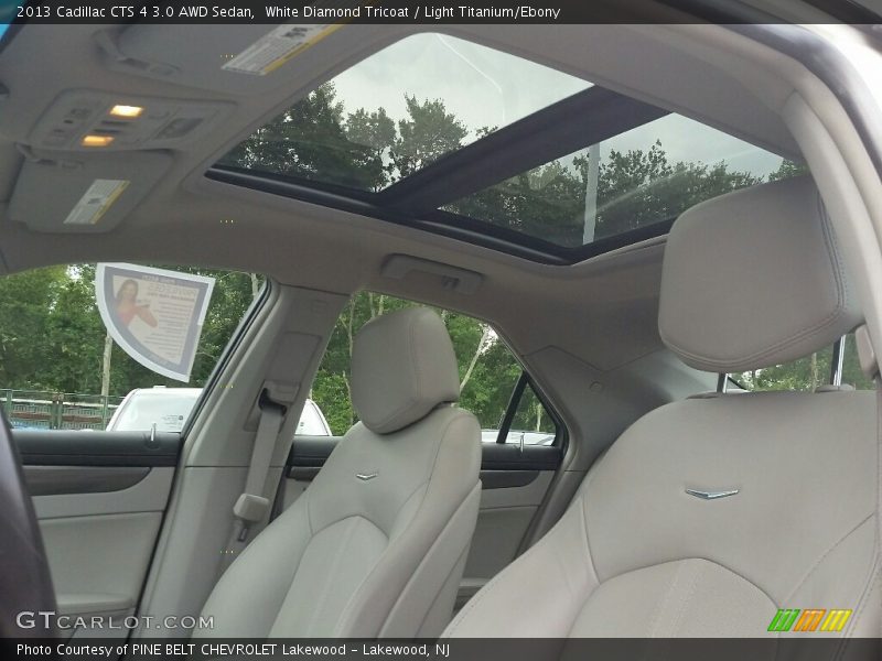 White Diamond Tricoat / Light Titanium/Ebony 2013 Cadillac CTS 4 3.0 AWD Sedan