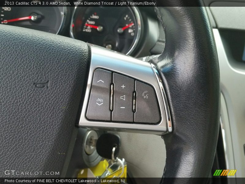White Diamond Tricoat / Light Titanium/Ebony 2013 Cadillac CTS 4 3.0 AWD Sedan