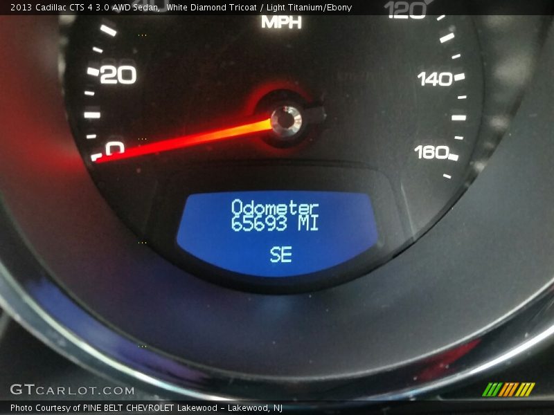White Diamond Tricoat / Light Titanium/Ebony 2013 Cadillac CTS 4 3.0 AWD Sedan