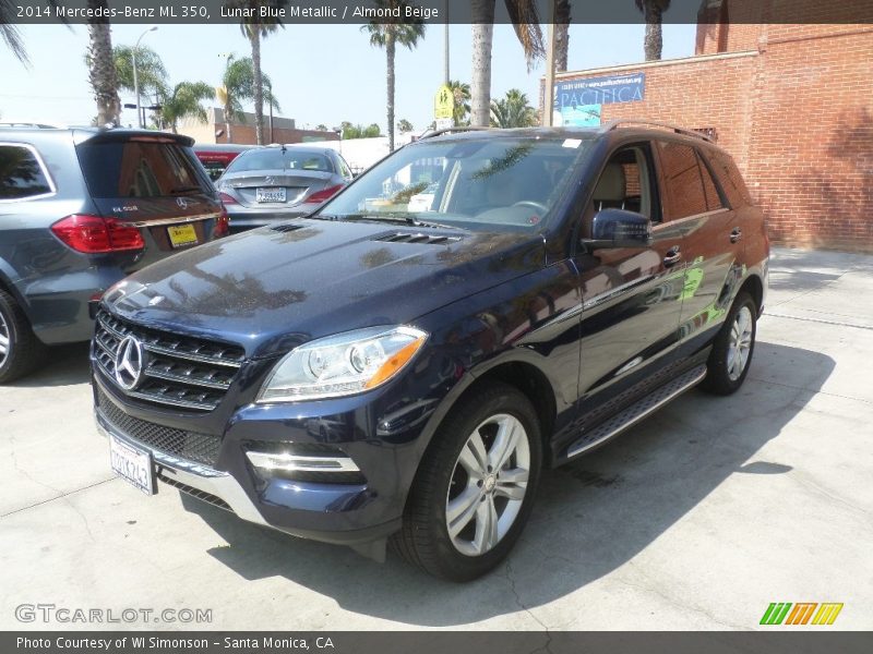 Lunar Blue Metallic / Almond Beige 2014 Mercedes-Benz ML 350
