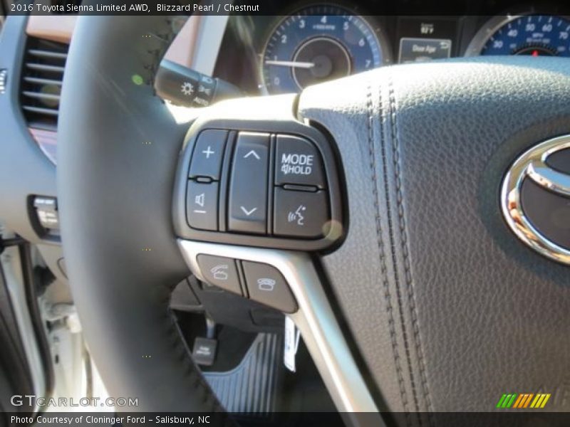 Controls of 2016 Sienna Limited AWD