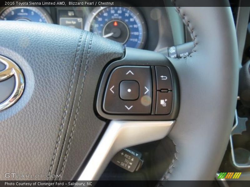 Controls of 2016 Sienna Limited AWD