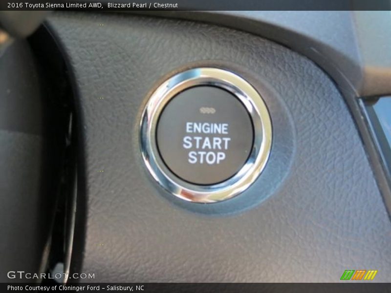 Blizzard Pearl / Chestnut 2016 Toyota Sienna Limited AWD