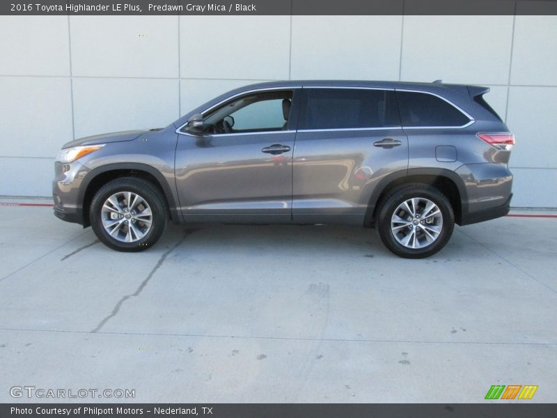 Predawn Gray Mica / Black 2016 Toyota Highlander LE Plus