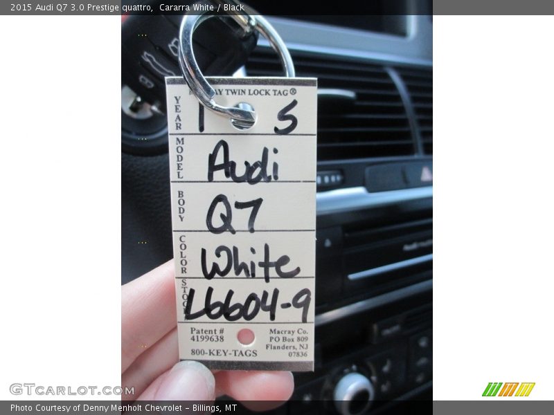 Cararra White / Black 2015 Audi Q7 3.0 Prestige quattro