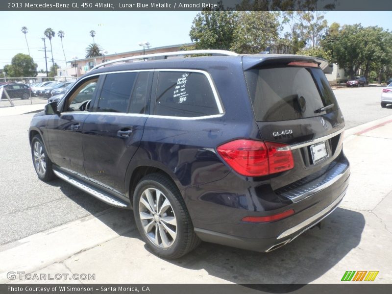Lunar Blue Metallic / Almond Beige 2013 Mercedes-Benz GL 450 4Matic