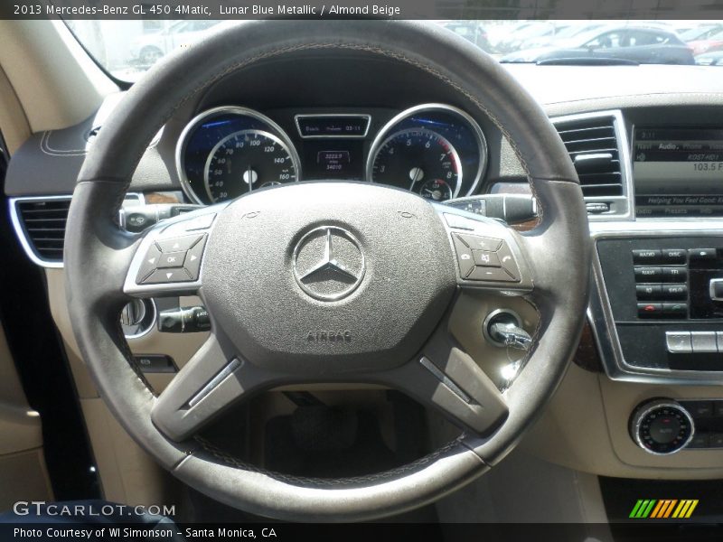 Lunar Blue Metallic / Almond Beige 2013 Mercedes-Benz GL 450 4Matic