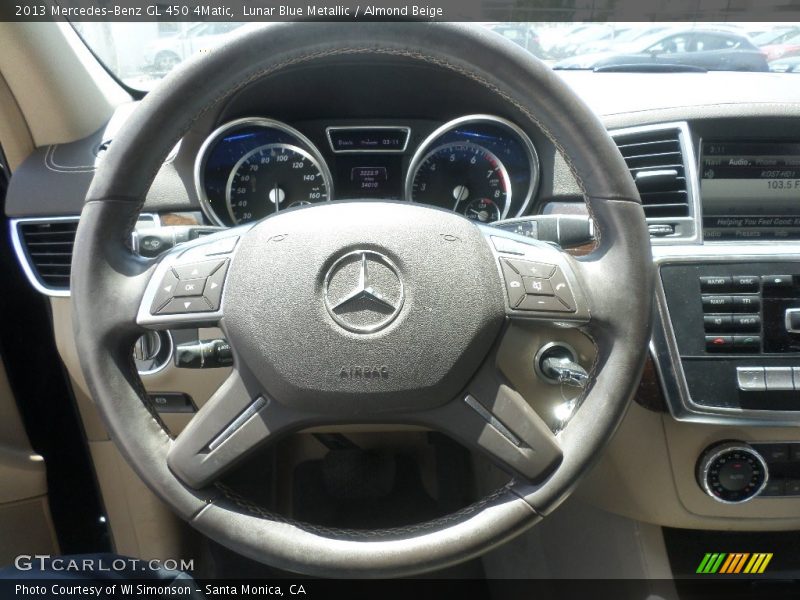 Lunar Blue Metallic / Almond Beige 2013 Mercedes-Benz GL 450 4Matic