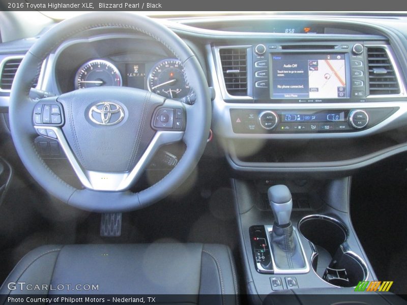 Blizzard Pearl / Black 2016 Toyota Highlander XLE