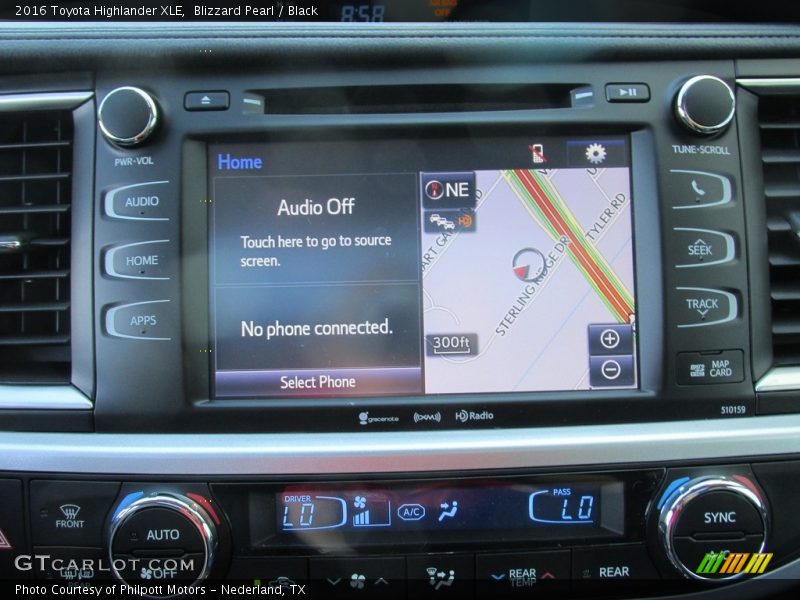 Blizzard Pearl / Black 2016 Toyota Highlander XLE