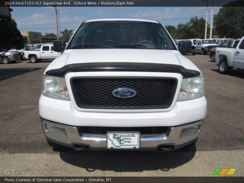 Oxford White / Medium/Dark Flint 2004 Ford F150 XLT SuperCrew 4x4