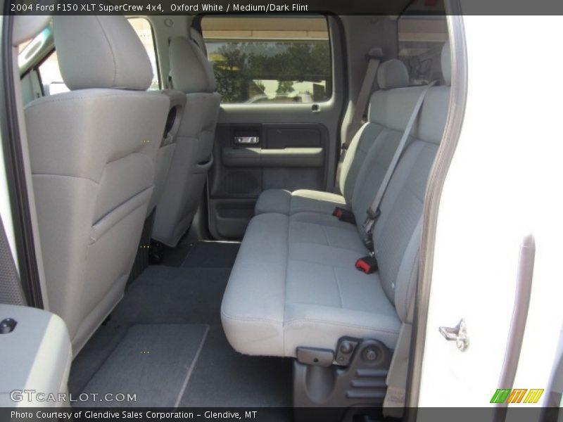 Oxford White / Medium/Dark Flint 2004 Ford F150 XLT SuperCrew 4x4
