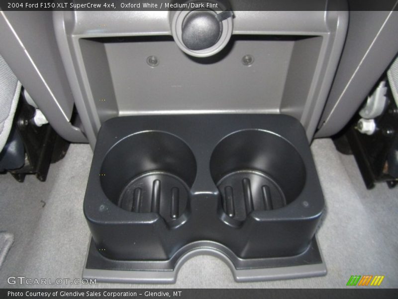 Oxford White / Medium/Dark Flint 2004 Ford F150 XLT SuperCrew 4x4