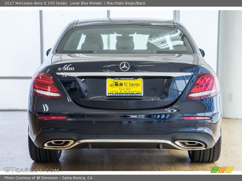 Lunar Blue Metallic / Macchiato Beige/Black 2017 Mercedes-Benz E 300 Sedan