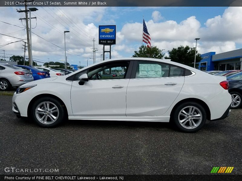 Summit White / Jet Black 2016 Chevrolet Cruze LT Sedan