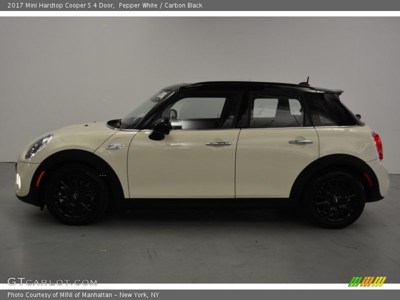 Pepper White / Carbon Black 2017 Mini Hardtop Cooper S 4 Door