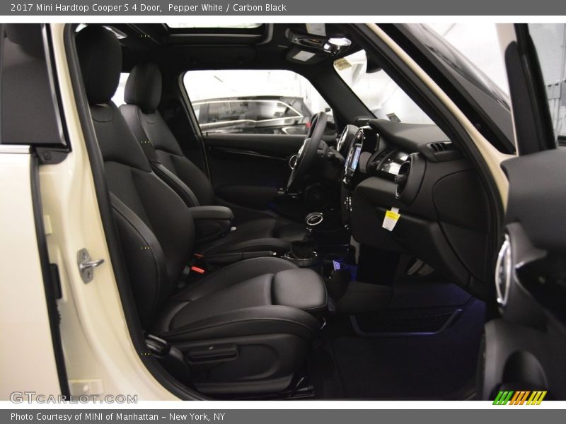 Pepper White / Carbon Black 2017 Mini Hardtop Cooper S 4 Door