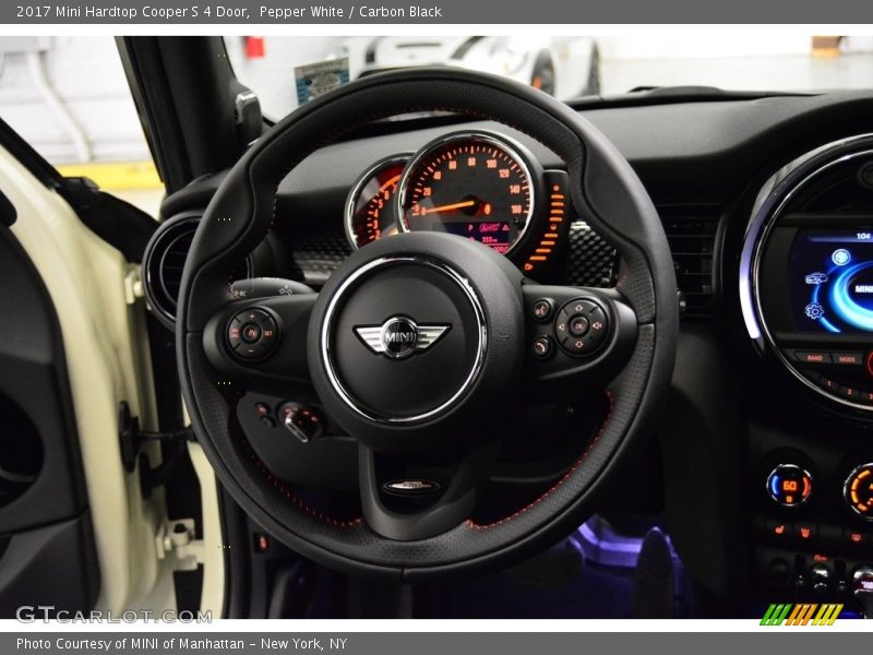 Pepper White / Carbon Black 2017 Mini Hardtop Cooper S 4 Door