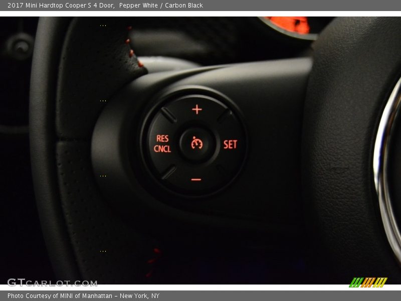 Pepper White / Carbon Black 2017 Mini Hardtop Cooper S 4 Door