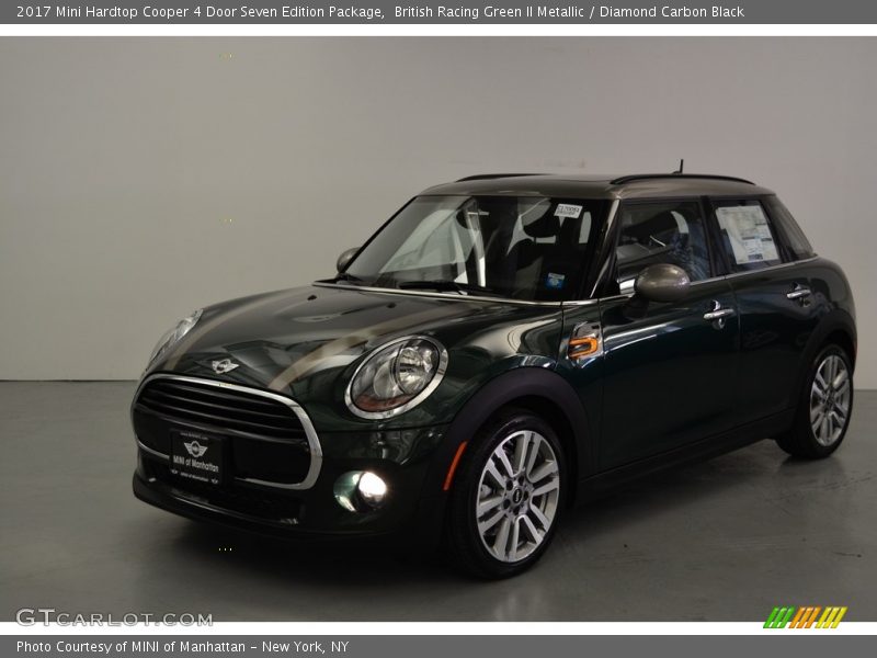 British Racing Green II Metallic / Diamond Carbon Black 2017 Mini Hardtop Cooper 4 Door Seven Edition Package