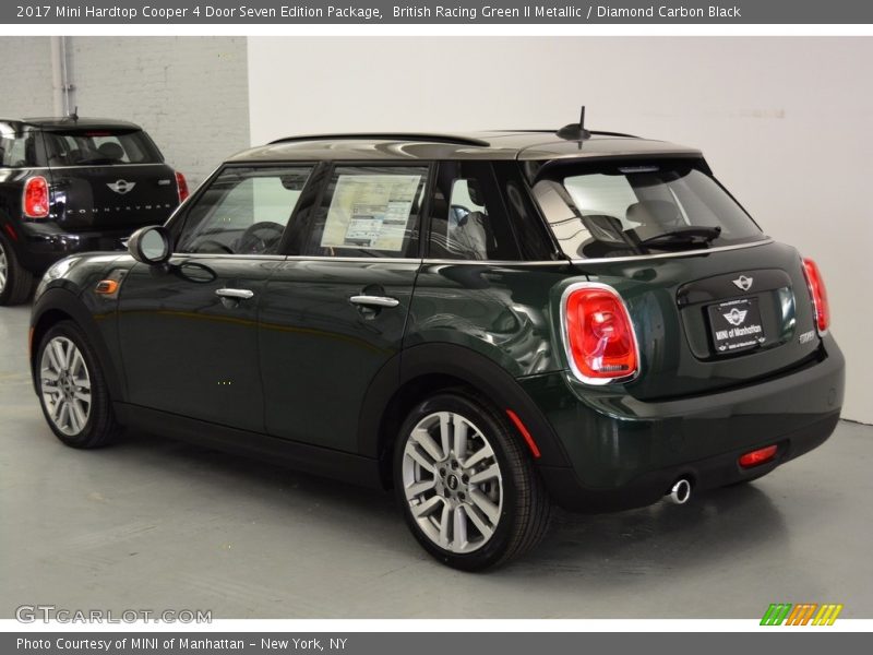 British Racing Green II Metallic / Diamond Carbon Black 2017 Mini Hardtop Cooper 4 Door Seven Edition Package