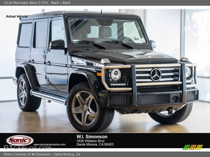Black / Black 2016 Mercedes-Benz G 550