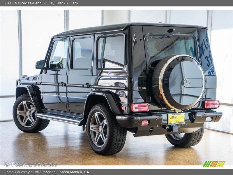 Black / Black 2016 Mercedes-Benz G 550