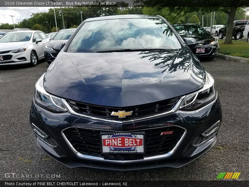 Blue Ray Metallic / Jet Black 2016 Chevrolet Cruze LT Sedan