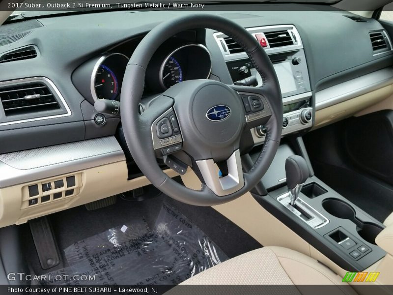  2017 Outback 2.5i Premium Warm Ivory Interior
