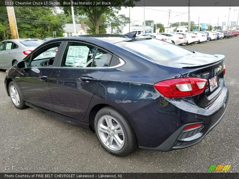 Blue Ray Metallic / Jet Black 2016 Chevrolet Cruze LT Sedan