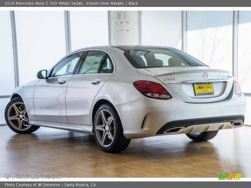 Iridium Silver Metallic / Black 2016 Mercedes-Benz C 300 4Matic Sedan