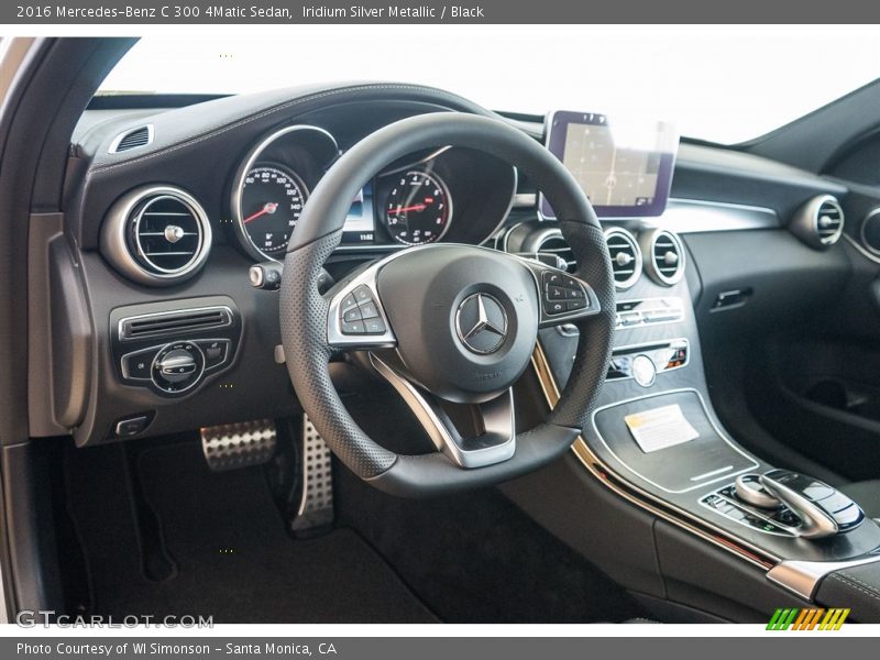 Iridium Silver Metallic / Black 2016 Mercedes-Benz C 300 4Matic Sedan