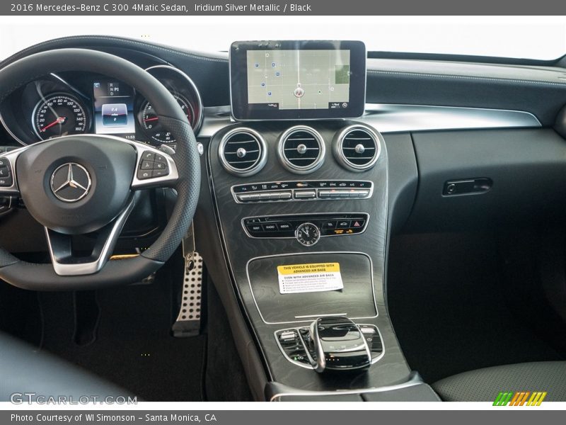 Iridium Silver Metallic / Black 2016 Mercedes-Benz C 300 4Matic Sedan