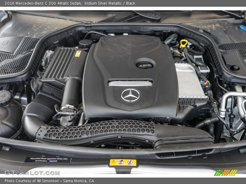 Iridium Silver Metallic / Black 2016 Mercedes-Benz C 300 4Matic Sedan