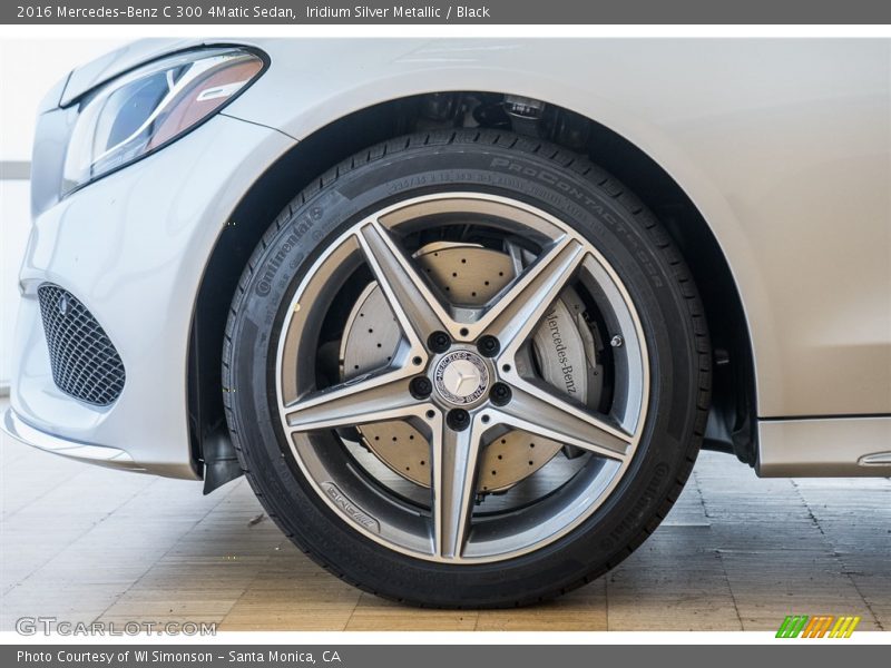 Iridium Silver Metallic / Black 2016 Mercedes-Benz C 300 4Matic Sedan