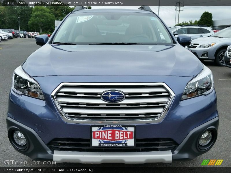 Twilight Blue Metallic / Warm Ivory 2017 Subaru Outback 2.5i Limited