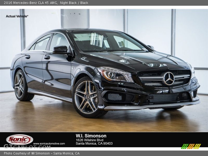 Night Black / Black 2016 Mercedes-Benz CLA 45 AMG