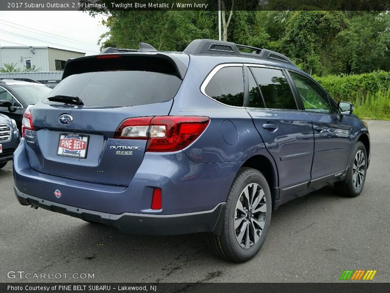 Twilight Blue Metallic / Warm Ivory 2017 Subaru Outback 2.5i Limited