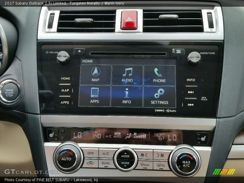 Tungsten Metallic / Warm Ivory 2017 Subaru Outback 2.5i Limited