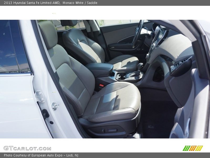 Monaco White / Saddle 2013 Hyundai Santa Fe Limited AWD