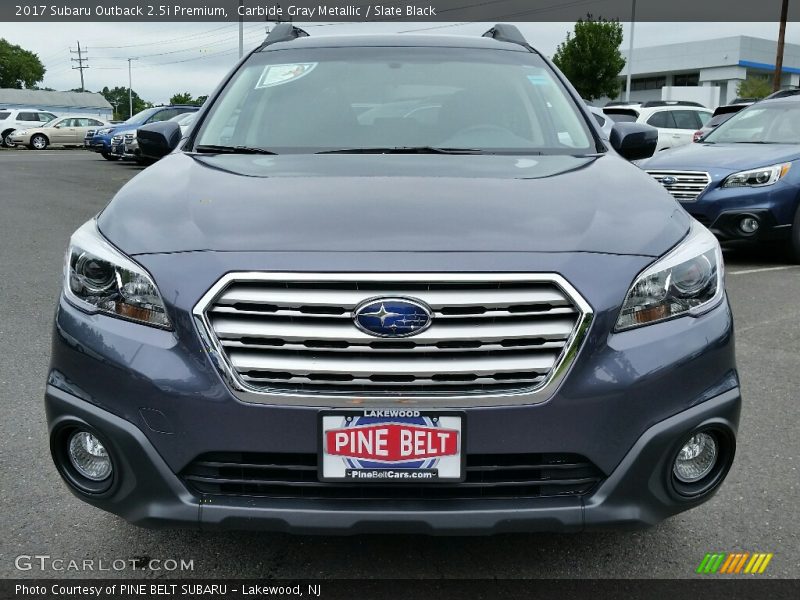 Carbide Gray Metallic / Slate Black 2017 Subaru Outback 2.5i Premium