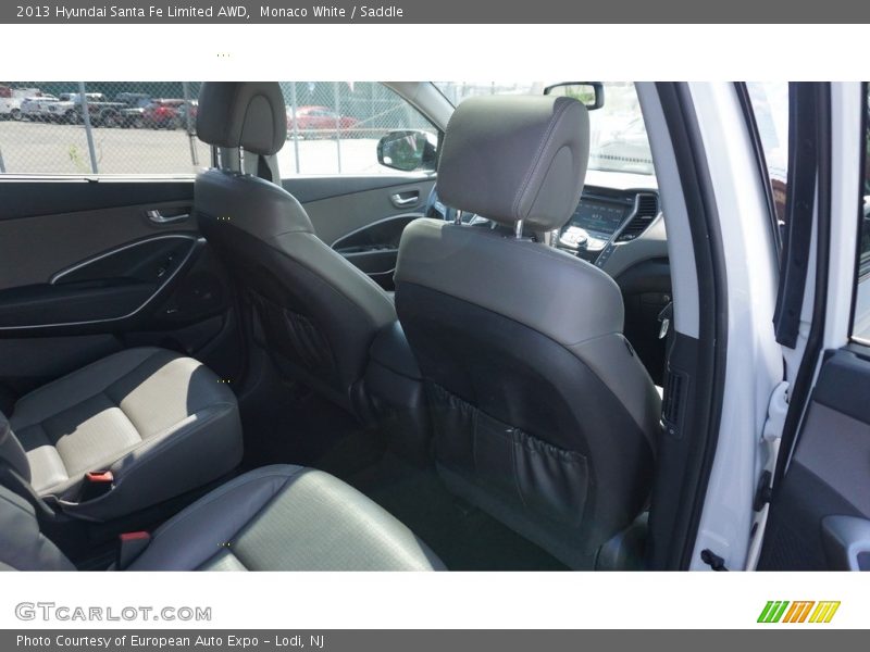 Monaco White / Saddle 2013 Hyundai Santa Fe Limited AWD